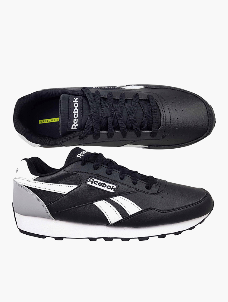 MyRunway | Shop Reebok Black Rewind Run Sneakers for Men from